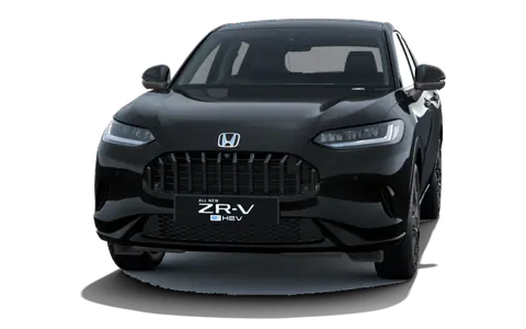 ZR-V in Crystal Black Pearl, front view