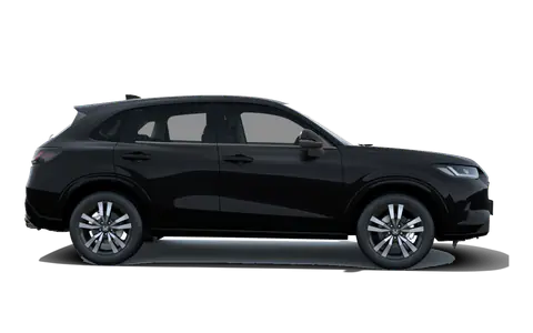 ZR-V in Crystal Black Pearl, side profile view
