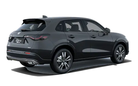 ZR-V in Meteoroid Grey Metallic, rear three-quarter view