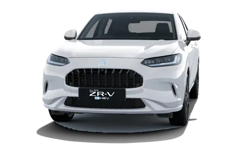 ZR-V in Platinum White Pearl, front view