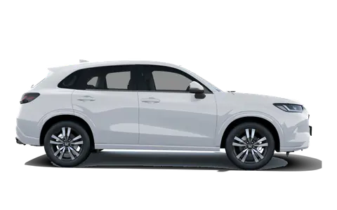 ZR-V in Platinum White Pearl, side profile view