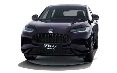 ZR-V in Twilight Mist Black Pearl, front view