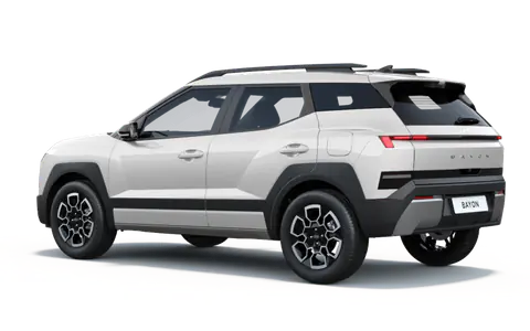 Bayon in Atlas White, rear three-quarter view
