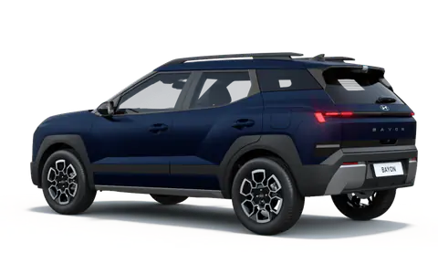 Bayon in Classy Blue Matte, rear three-quarter view