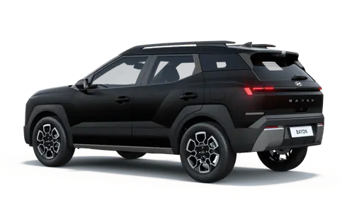 Bayon in Titanium Black Matte, rear three-quarter view