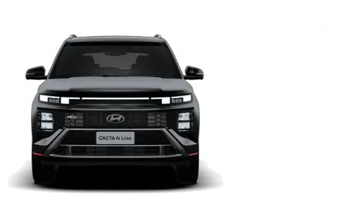 Creta N Line in Titanium Black Matte, front view