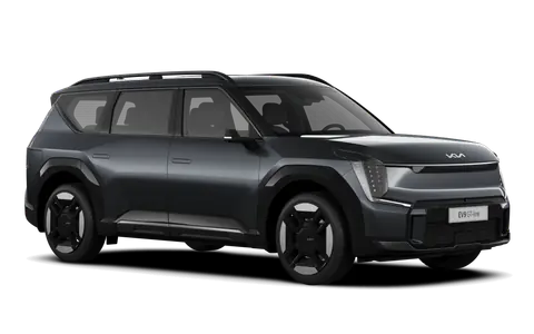 EV9 in Panthera Metal, front three-quarter view