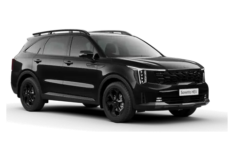 Sorento in Aurora Black Pearl, front three-quarter view