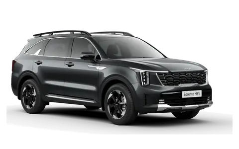 Sorento in Gravity Grey, front three-quarter view