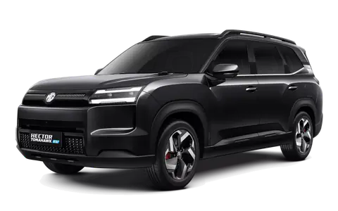 Hector Tomahawk EV in Starry Black, front three-quarter view