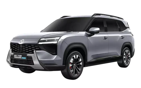 Hector Tomahawk PHEV in Aurora Silver, front three-quarter view