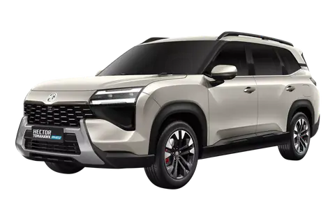 Hector Tomahawk PHEV in Shadow Gold, front three-quarter view