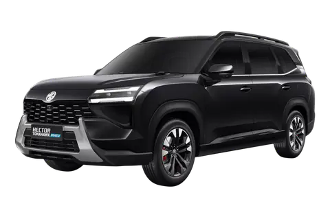 Hector Tomahawk PHEV in Starry Black, front three-quarter view