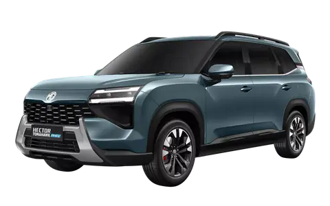 Hector Tomahawk PHEV in Turquoise Green, front three-quarter view