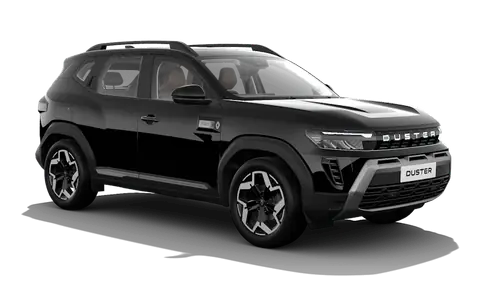 Duster Hybrid in Stealth Black, front three-quarter view