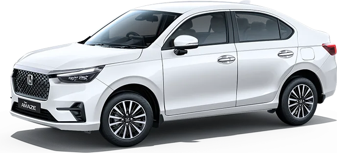 Honda Amaze Sedan, front three-quarter view