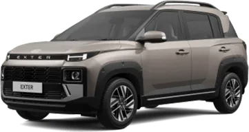 Hyundai Exter SUV, front three-quarter view