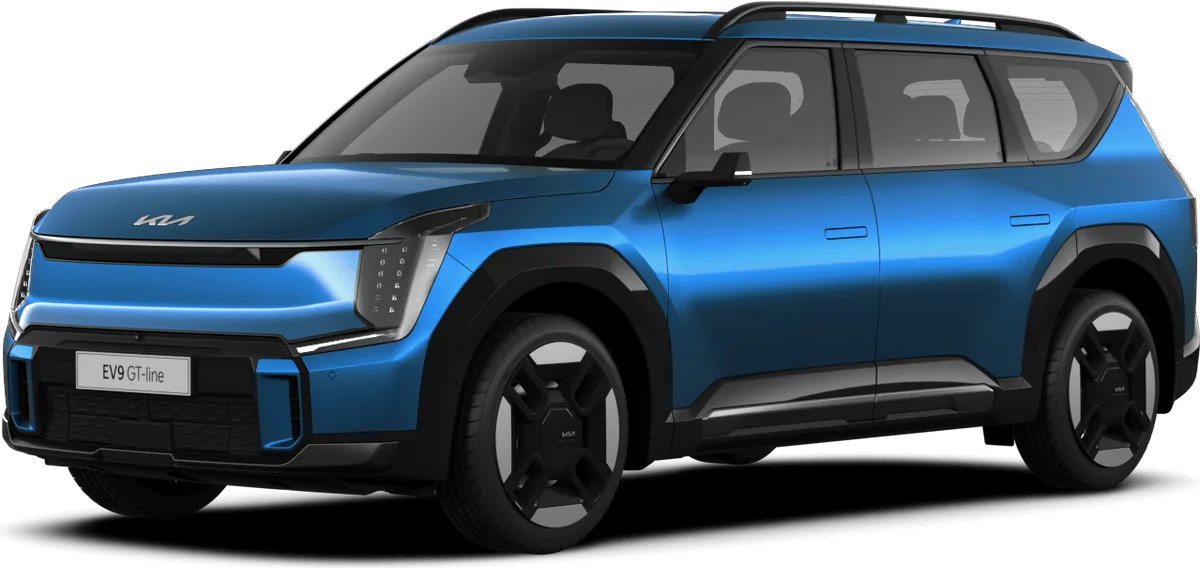 Kia EV9 SUV, front three-quarter view