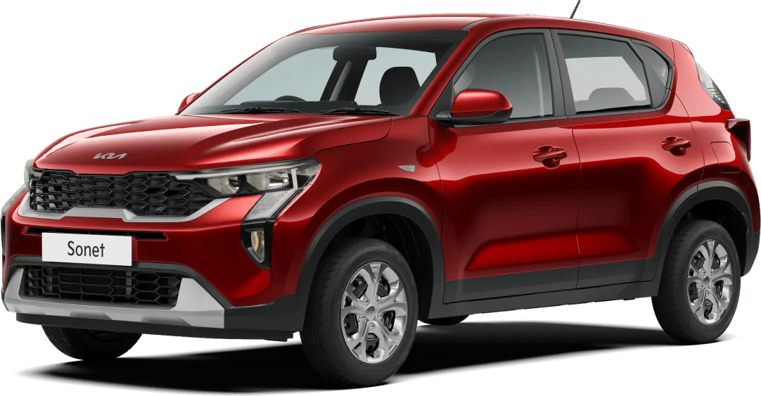 Kia Sonet SUV, front three-quarter view