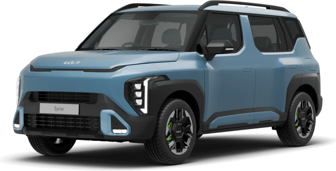 Kia Syros SUV, front three-quarter view