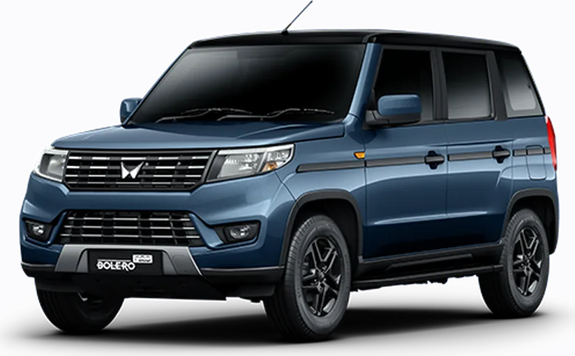 Mahindra Bolero Neo SUV, front three-quarter view