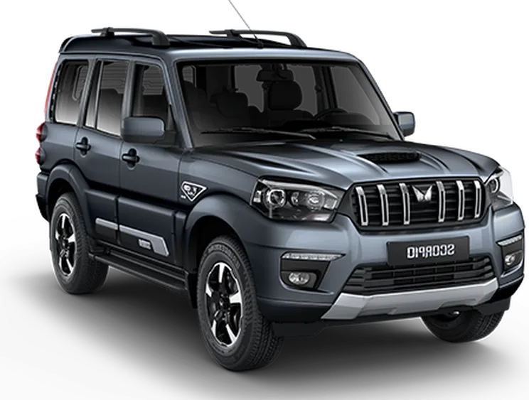 Mahindra Scorpio Classic SUV, front three-quarter view