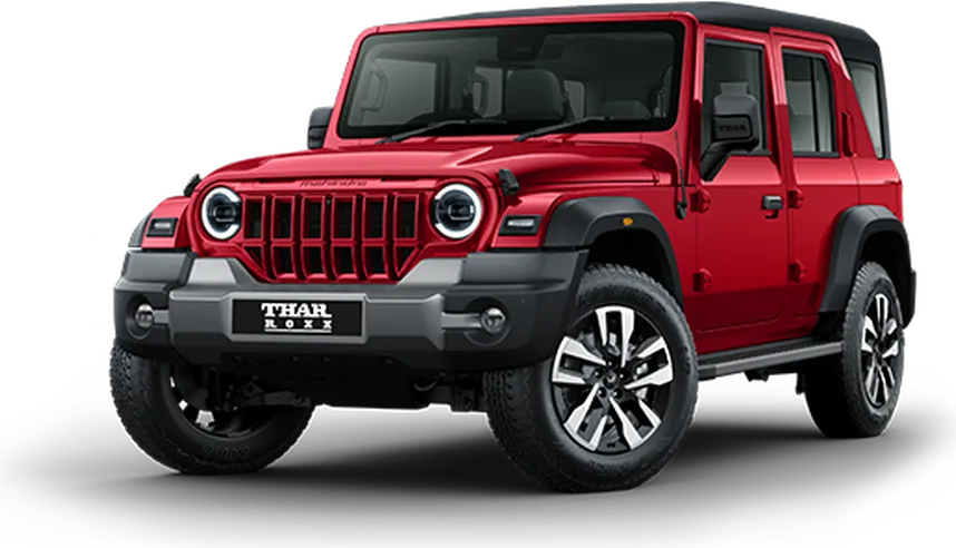 Mahindra Thar Roxx SUV, front three-quarter view