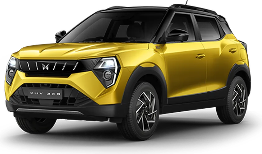 Mahindra XUV 3XO SUV, front three-quarter view