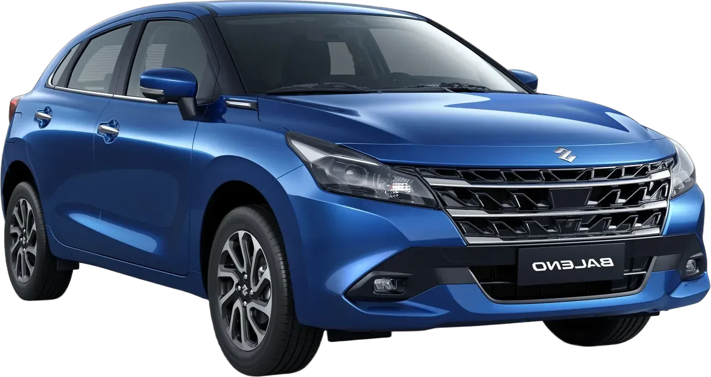 Maruti Suzuki Baleno Hatchback, front three-quarter view