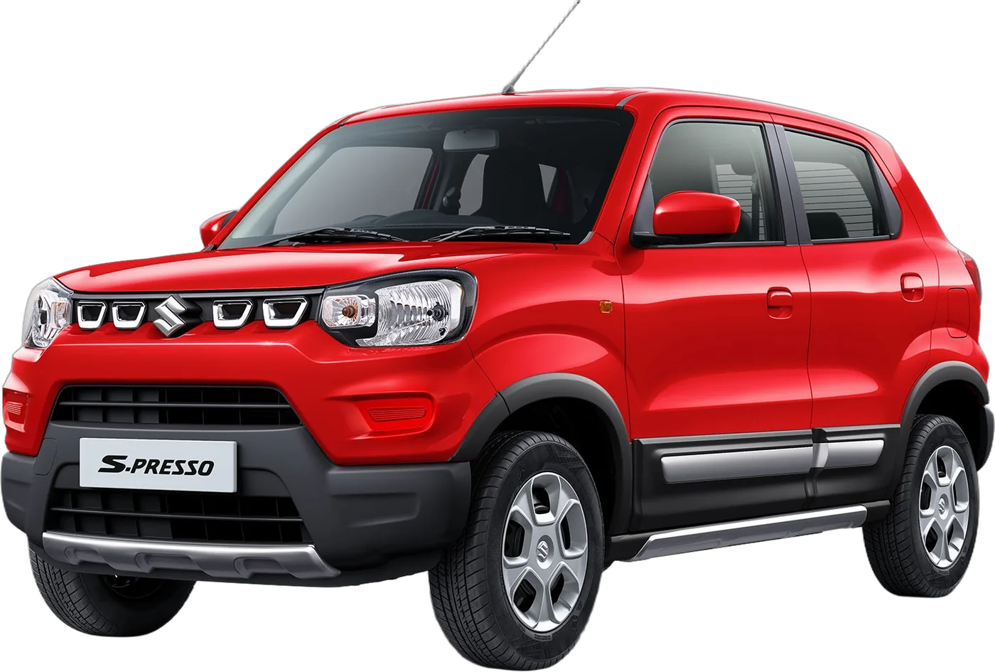 Maruti Suzuki S-Presso Hatchback, front three-quarter view