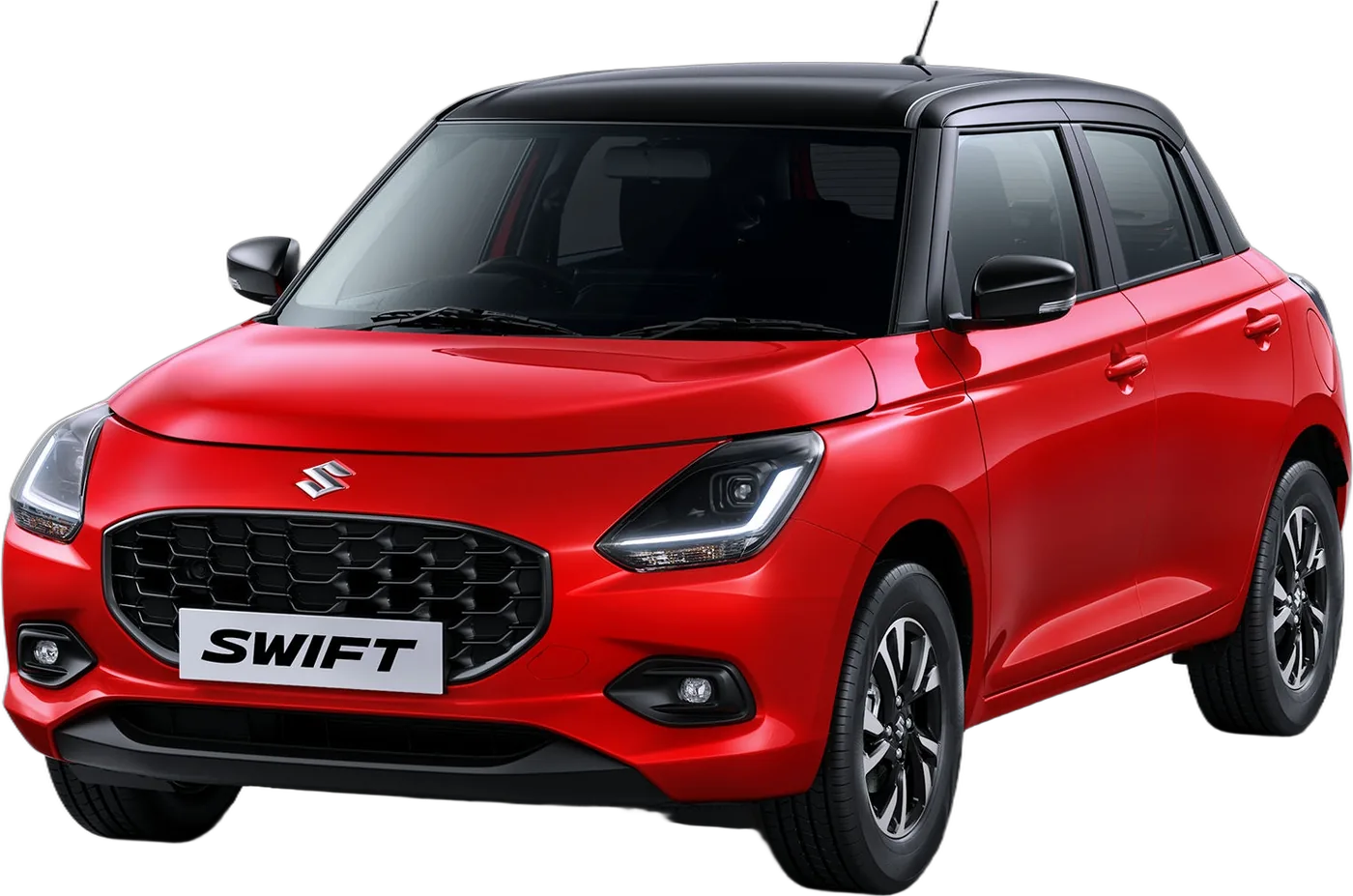 Maruti Suzuki Swift Hatchback, front three-quarter view