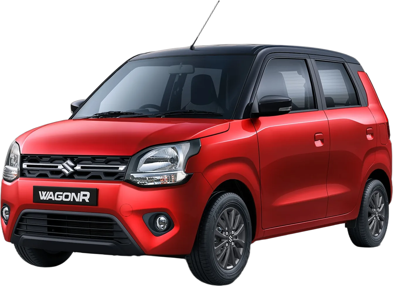 Maruti Suzuki WagonR Hatchback, front three-quarter view