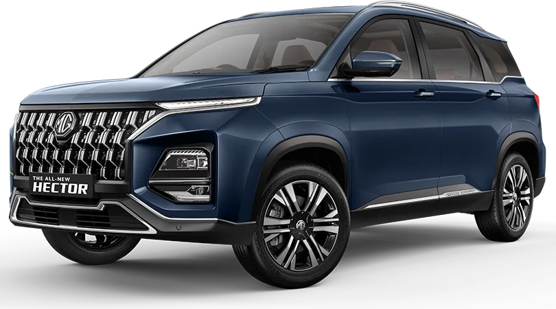 MG Hector SUV, front three-quarter view