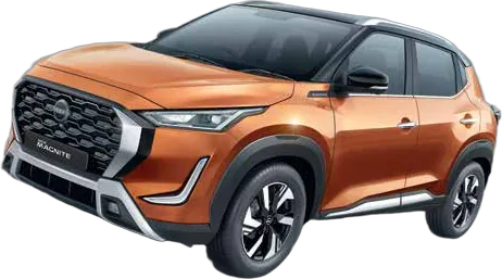 Nissan Magnite SUV, front three-quarter view