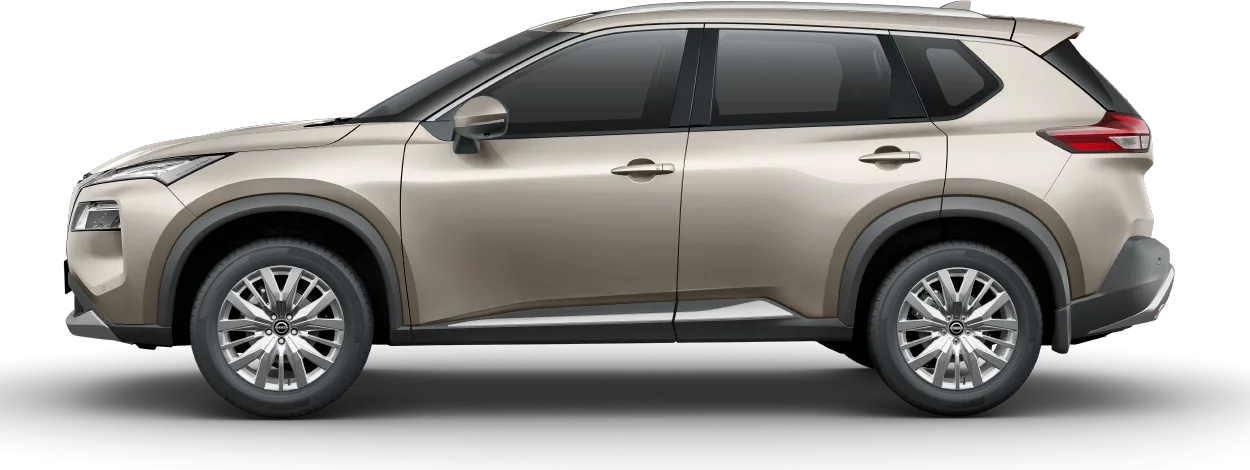 Nissan X-Trail SUV, front three-quarter view