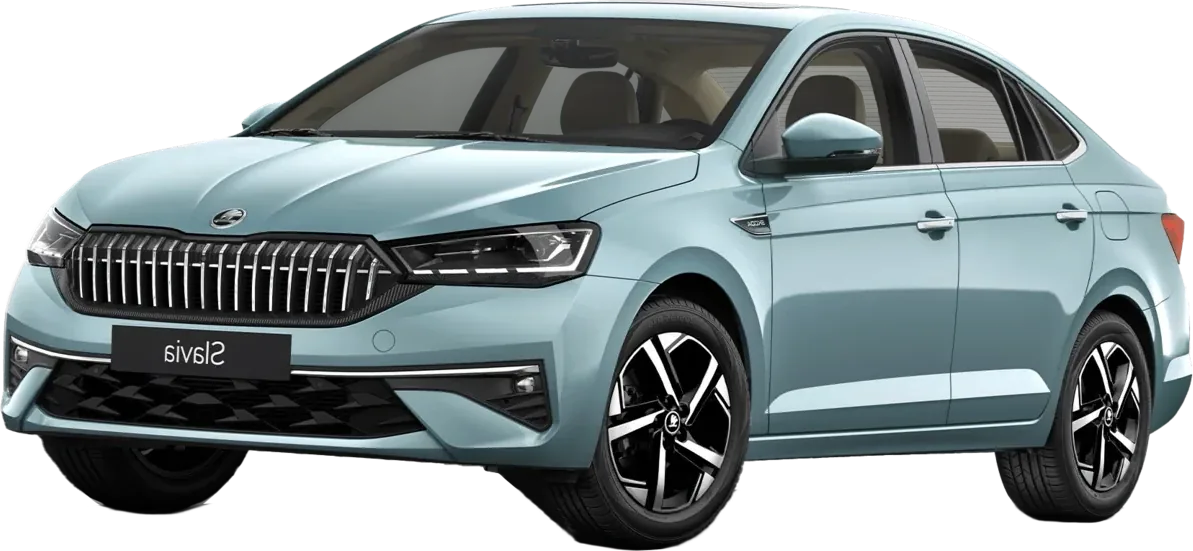 Skoda Slavia Sedan, front three-quarter view