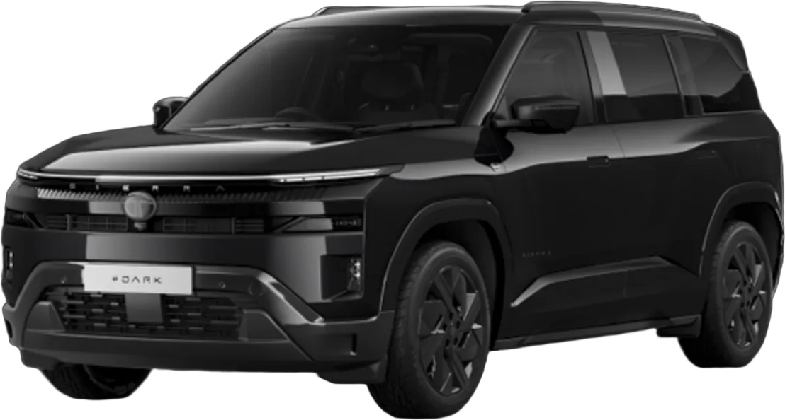 Tata Sierra Dark SUV, front three-quarter view