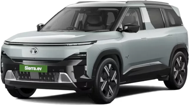 Tata Sierra EV SUV, front three-quarter view