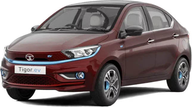 Tata Tigor EV Sedan, front three-quarter view