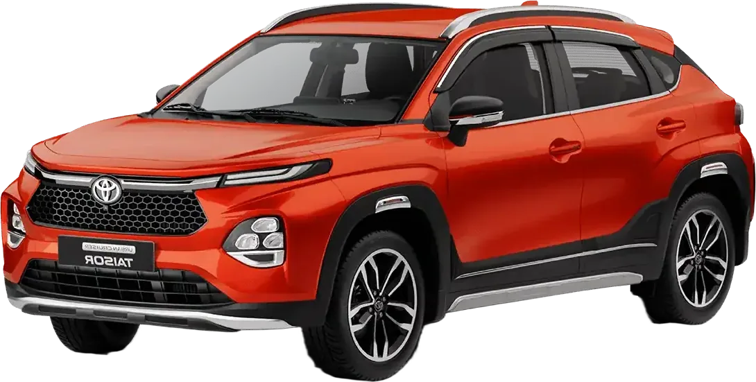 Toyota Taisor SUV, front three-quarter view