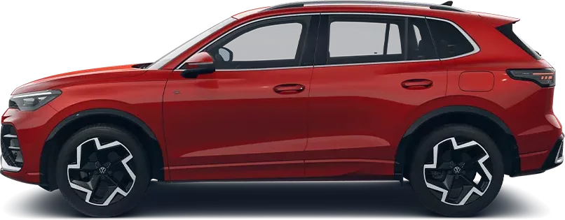 Volkswagen Tiguan SUV, front three-quarter view